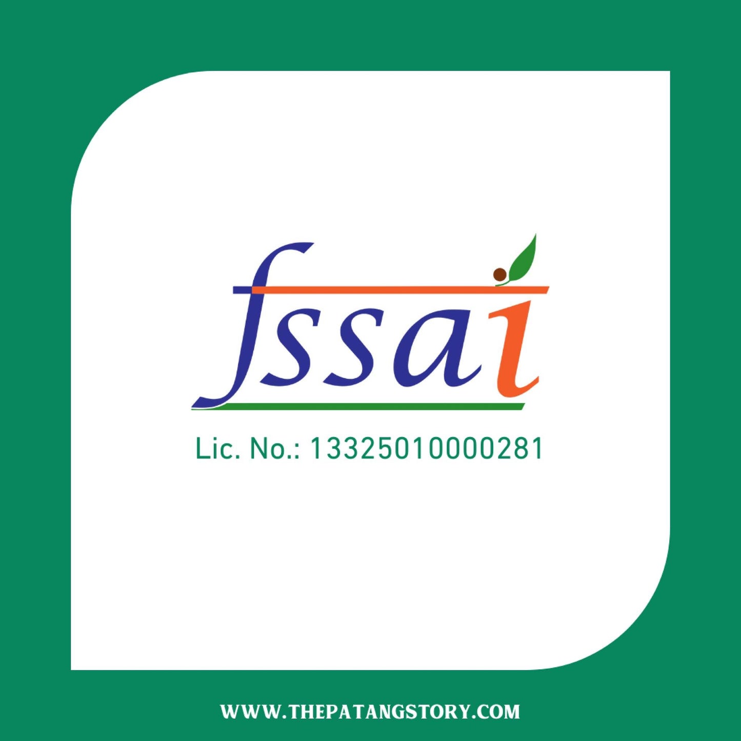 FSSAI logo on a white background with a green border