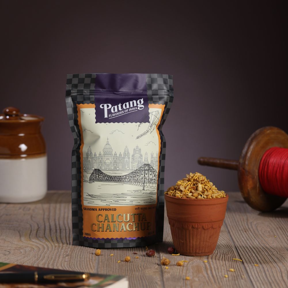 Buy healthy Calcutta Chanachur online - authentic Bengali sweet and spicy mixture snack made with zero palm oil